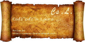 Csépán Laura névjegykártya